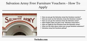 Read more about the article Salvation Army Free Furniture Vouchers – How To Apply