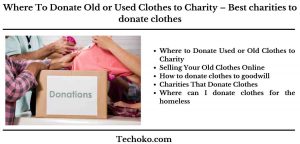 Read more about the article Where To Donate Old or Used Clothes to Charity – Best Place To Get